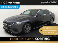 Mercedes-Benz C-klasse - 300 AMG Line Memory Seats / Parkeercamera / Sfeerverlichting / 18'' / Privacy Glass /