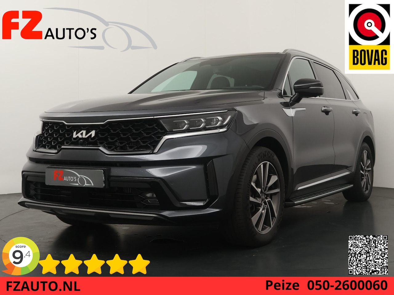 Kia Sorento - 1.6 T-GDI Plug-in Hybrid 4WD ExecutiveLine 7p. - Lederen bekleding - Schuif-/kanteldak - W - AutoWereld.nl