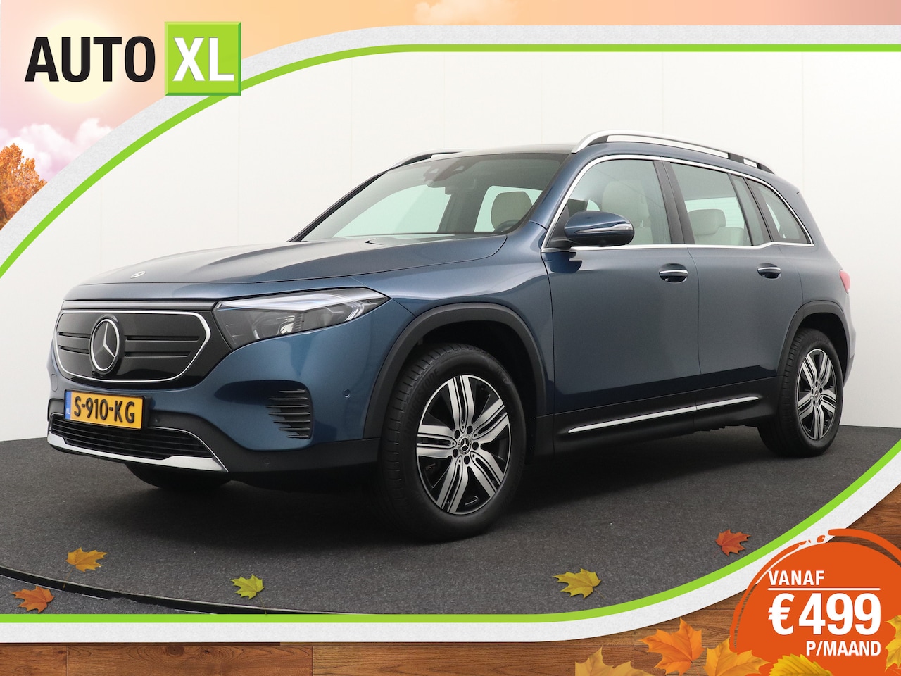 Mercedes-Benz EQB - Luxury 67 kWh 7Pers Pano-dak Leder Memory Adapt.Cruise - AutoWereld.nl