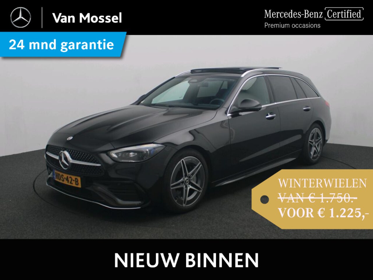 Mercedes-Benz C-klasse Estate - 180 AMG Line / Panoramadak/ Keyless/ Memory/ Sfeerverlichting - AutoWereld.nl