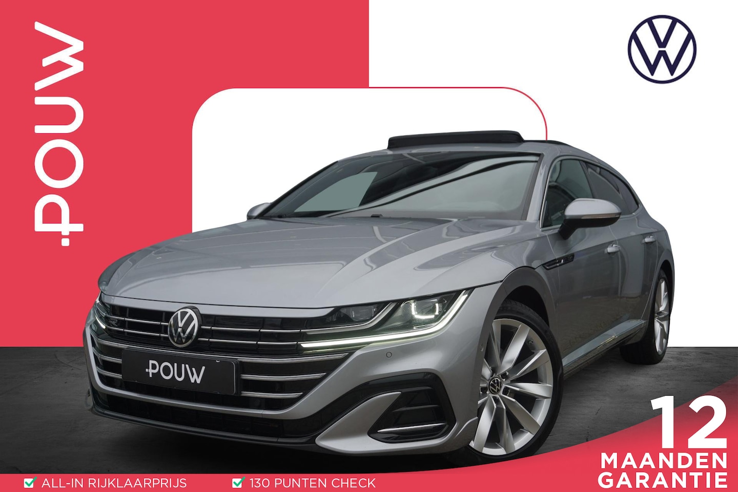 Volkswagen Arteon Shooting Brake - 1.4 TSI eHybrid 218pk R-Line Business+ | SoH 90% | Head-up | Panoramadak | Leder | Trekhaa - AutoWereld.nl