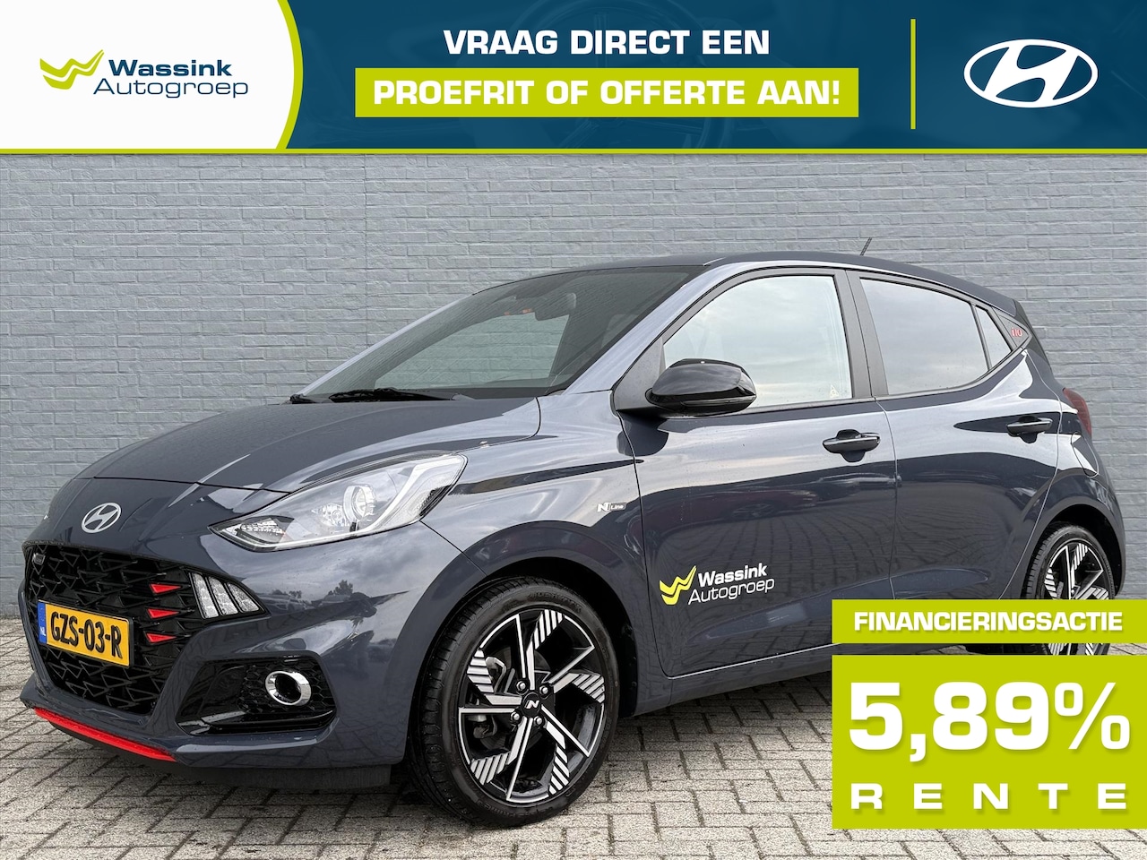 Hyundai i10 - New 1.0 T-GDI 90pk N Line I 5 zits I Navigatie I Stoel & Stuurverwarming | Climate Control - AutoWereld.nl