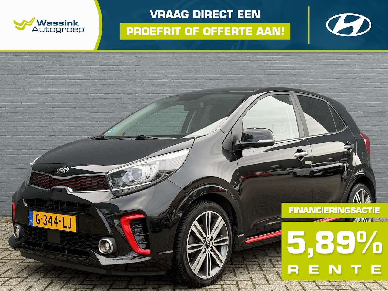 Kia Picanto - 1.0 T-GDi 100pk 5-zits GT-Line | All Season Banden | Navigatie | Stoel & Stuurverwarming | - AutoWereld.nl
