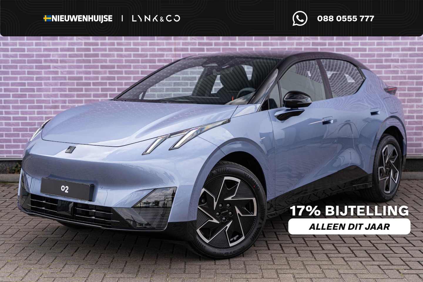 Lynk & Co 02 - Core 66 kWh | Adaptive cruise control | Panoramadak | Led verlichting | Dodehoekassistent - AutoWereld.nl