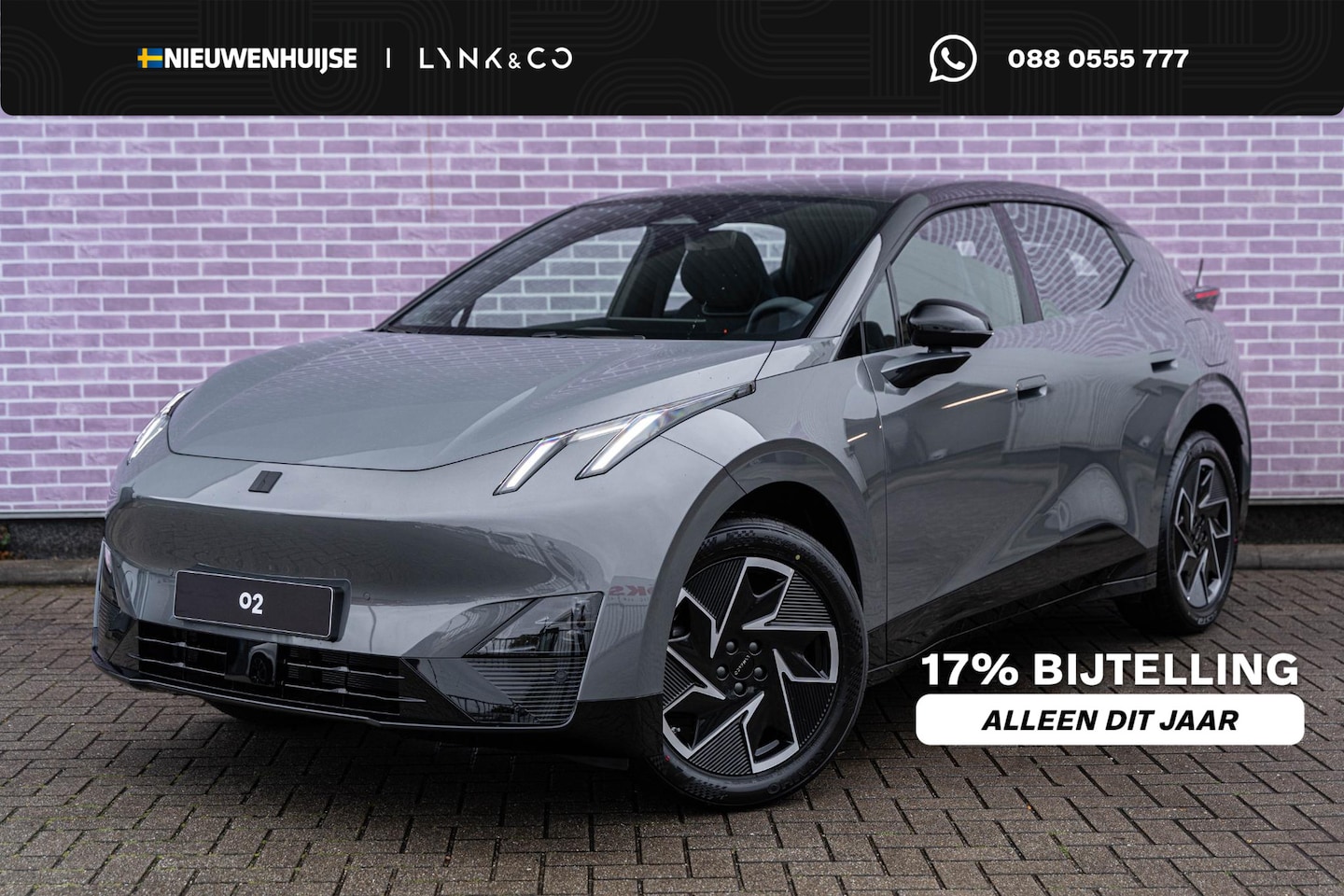 Lynk & Co 02 - Core 66 kWh | Adaptive cruise control | Panoramadak | Led verlichting | Dodehoekassistent - AutoWereld.nl
