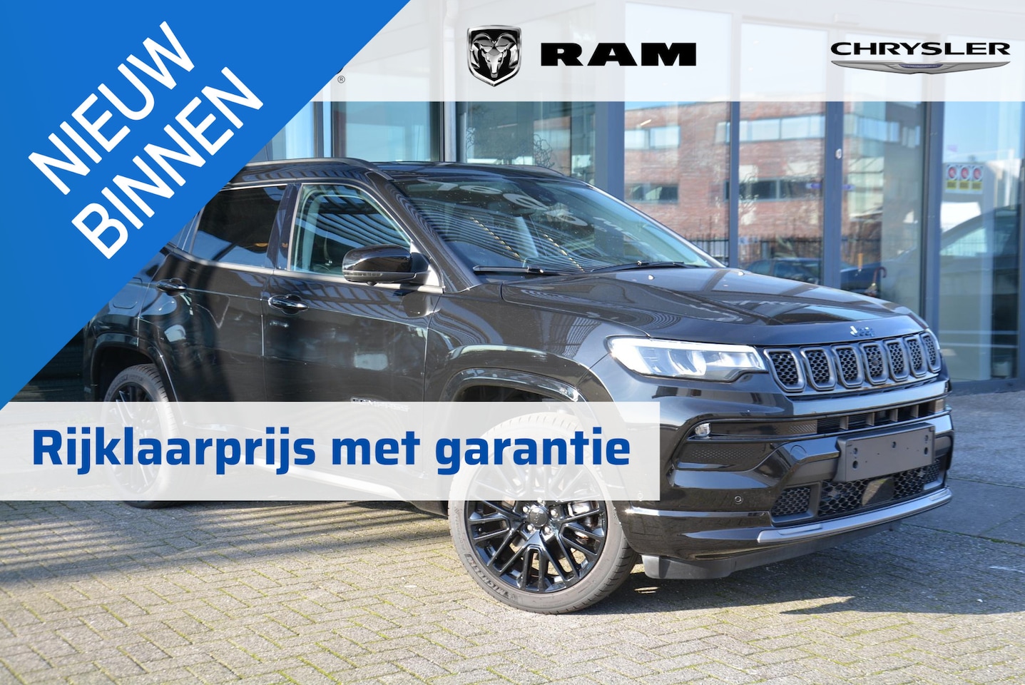 Jeep Compass - 4xe 240 Plug-in Hybrid Electric S | 360 camera / Highway assist | Winter pack - AutoWereld.nl
