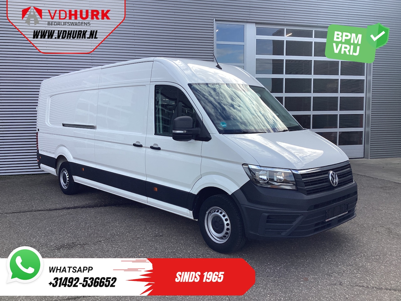 Volkswagen Crafter - 35 2.0 TDI 140 pk L5H3 BPM VRIJ! 2x Schuifdeuren/ 270 Gr.Deuren/ Carplay/ Camera/ Airco - AutoWereld.nl