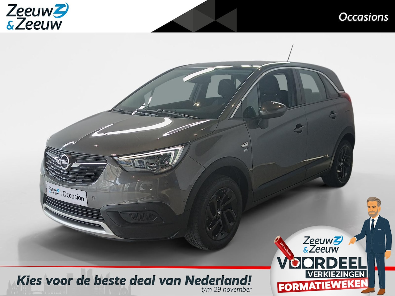 Opel Crossland X - 1.2 Turbo Innovation *Automaat*Navi+Camera*Parkeersensoren*LM.Velgen*ETC.. - AutoWereld.nl