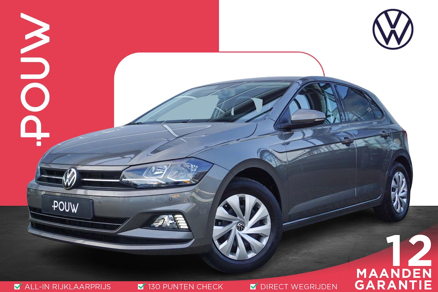 Volkswagen Polo - 1.0 TSI 95pk Comfortline | 27000km! | Trekhaak | Navigatie | Parkeersensoren - AutoWereld.nl