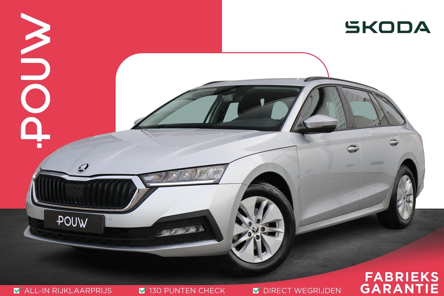 Skoda Octavia Combi - 1.0 e-TSI 110pk DSG Ambition | Navigatie | Smartlink | Parkeersensoren - AutoWereld.nl