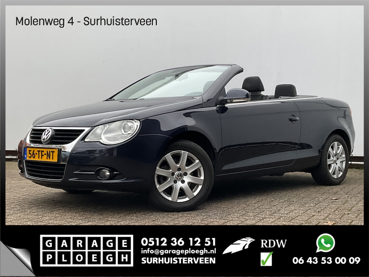 Volkswagen Eos - 1.6-16v FSI Voll.onderhouden Orig.NL Clima Cruise Nav - AutoWereld.nl