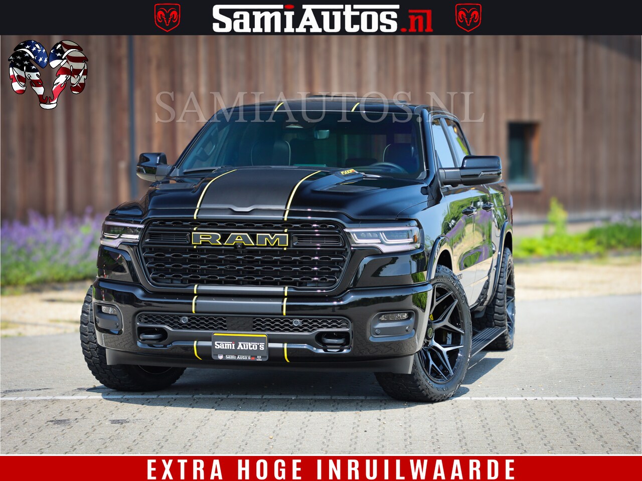 Dodge Ram 1500 - Limited Night High Output 540HP 706Nm | Massage + Full Option | De Meest Luxe en Volle Pic - AutoWereld.nl