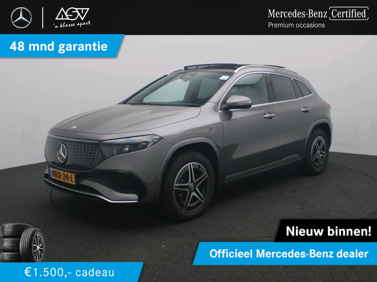 Mercedes-Benz EQA - 250+ AMG Line 71 kWh Wegklapbare trekhaak, Panoramadak - AutoWereld.nl