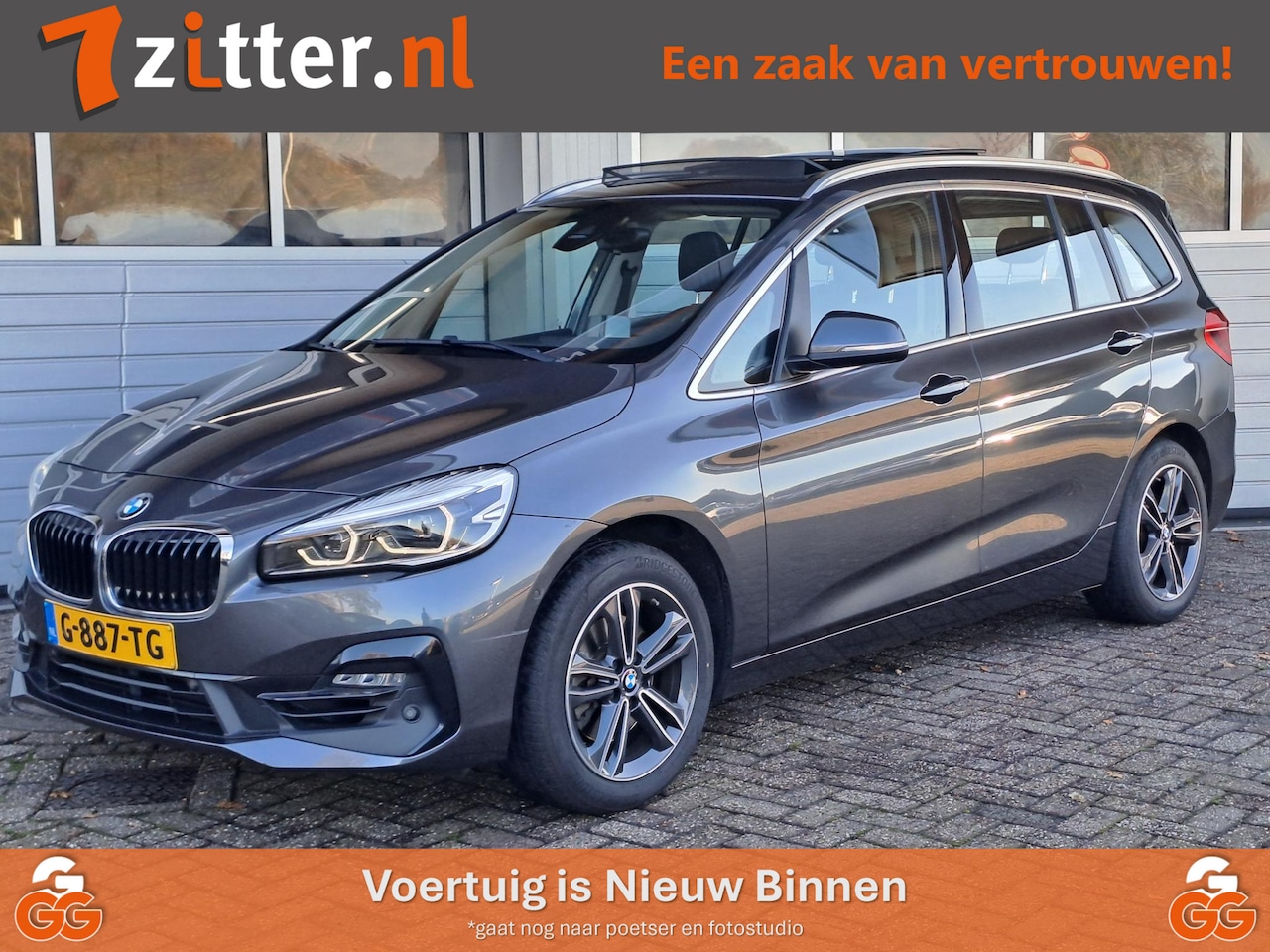 BMW 2-serie Gran Tourer - 218i High Executive Edition 7-Persoons, Panoramadak, Volleder, Cruise Control, Stoelverwar - AutoWereld.nl