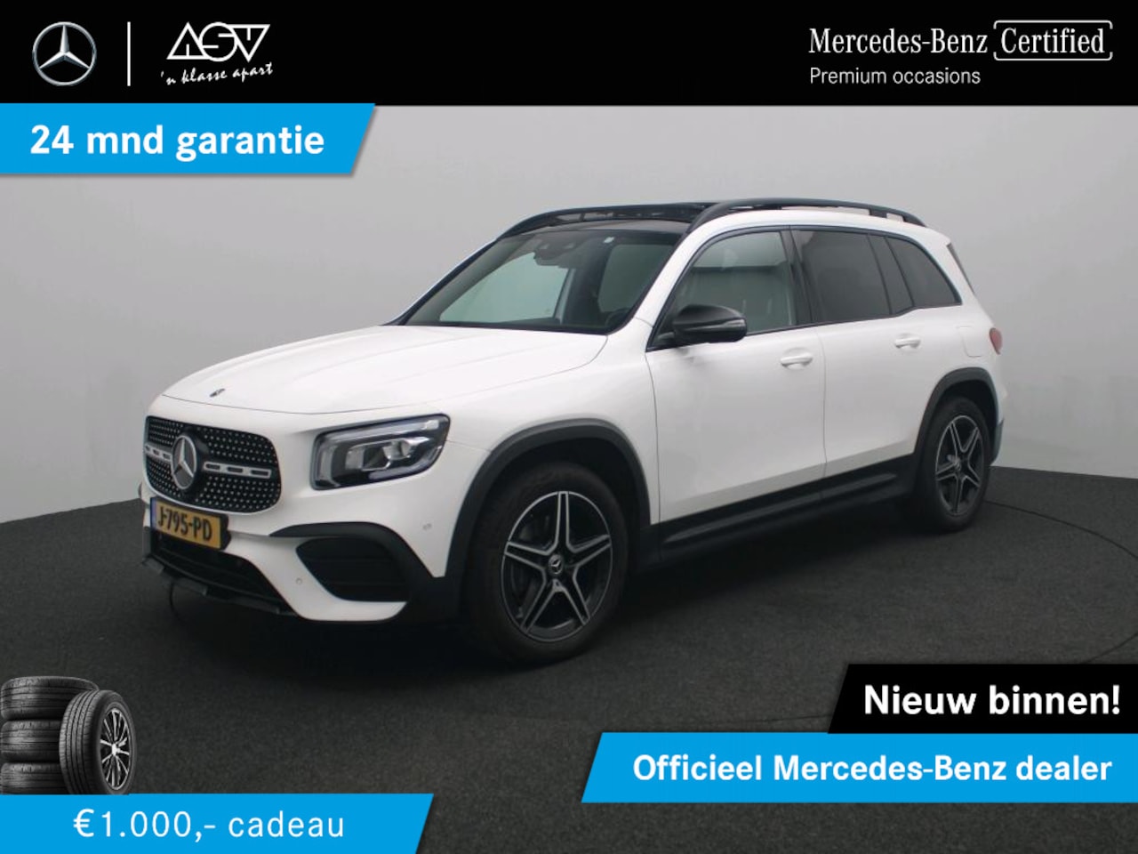 Mercedes-Benz GLB - 200 AMG 7-pers. Business Solution | Panorama - Schuifdak | Trekhaak | Sfeerverlichting | D - AutoWereld.nl