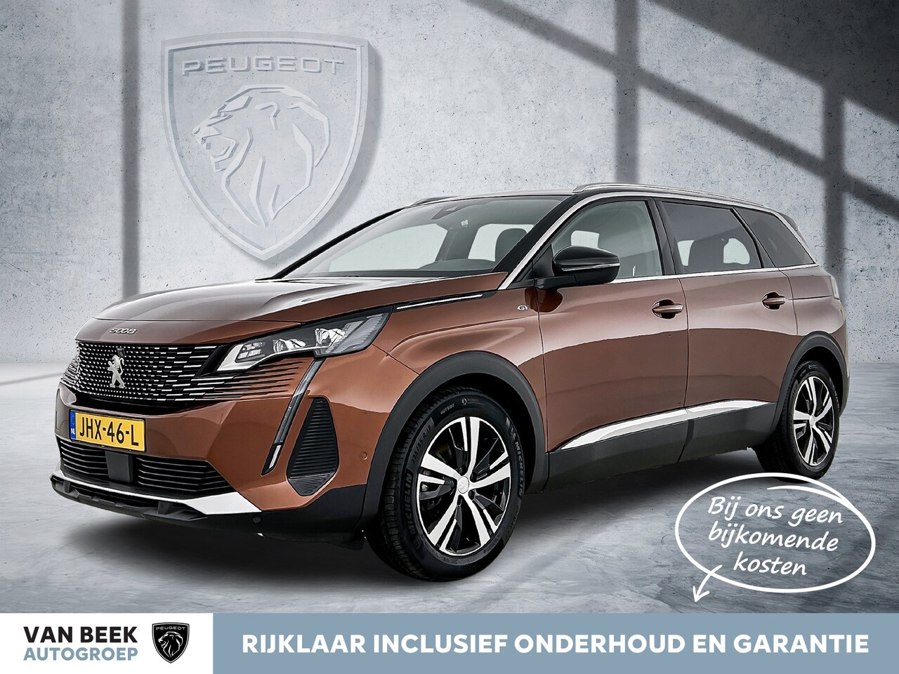 Peugeot 5008 - 180PK GT Pack Business | Rijklaar | Trekhaak | Leer | Adaptieve cruise control | elektrisc - AutoWereld.nl