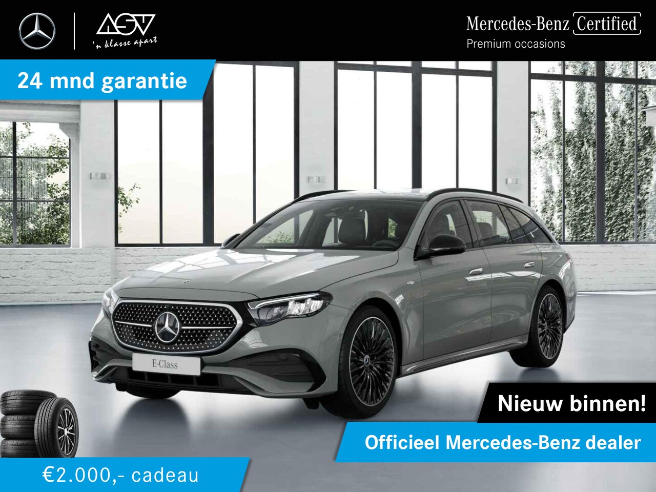 Mercedes-Benz E-klasse Estate - 300 e AMG Line Panoramadak, wegklapbare trekhaak, Lederen bekleding - AutoWereld.nl