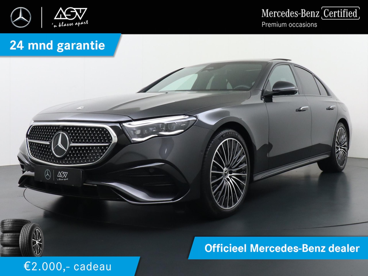 Mercedes-Benz E-klasse - 400 e 4MATIC AMG Line | Airmatic (Luchtvering) | Achteras Besturing | Panorama - Schuifdak - AutoWereld.nl
