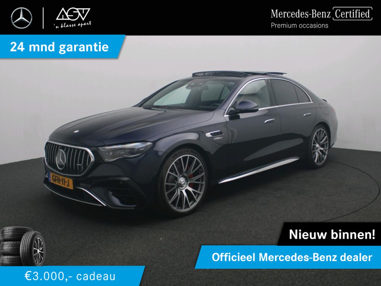 Mercedes-Benz E-klasse - AMG 53 4MATIC+ AMG Dynamic Plus pakket, Rijassistentiepakket Plus, Panoramadak, achteras b - AutoWereld.nl