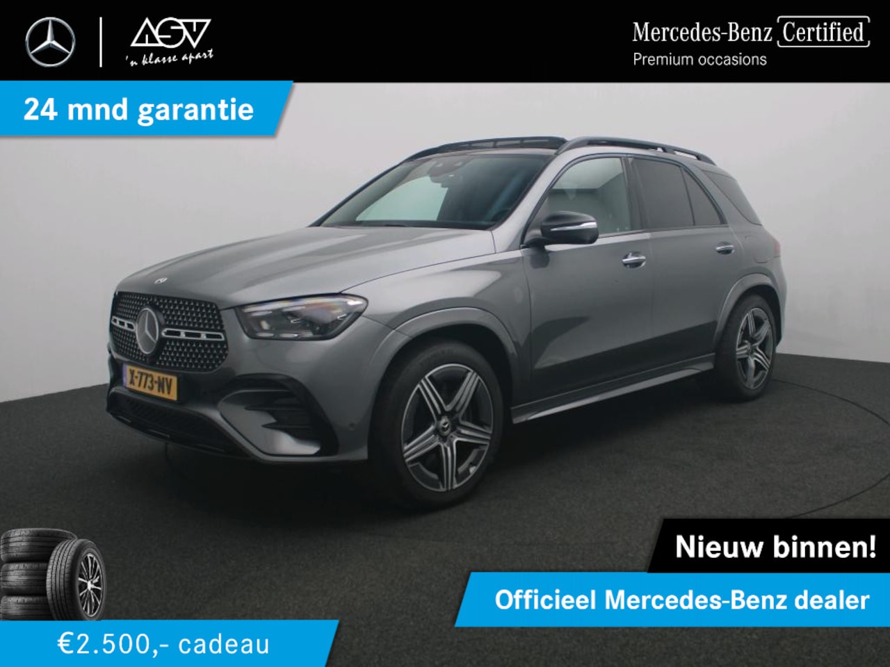 Mercedes-Benz GLE-Klasse - 400 e 4MATIC AMG Line Premium Luchtvering, wegklapbare trekhaak, panoramadak, Nappa ledere - AutoWereld.nl