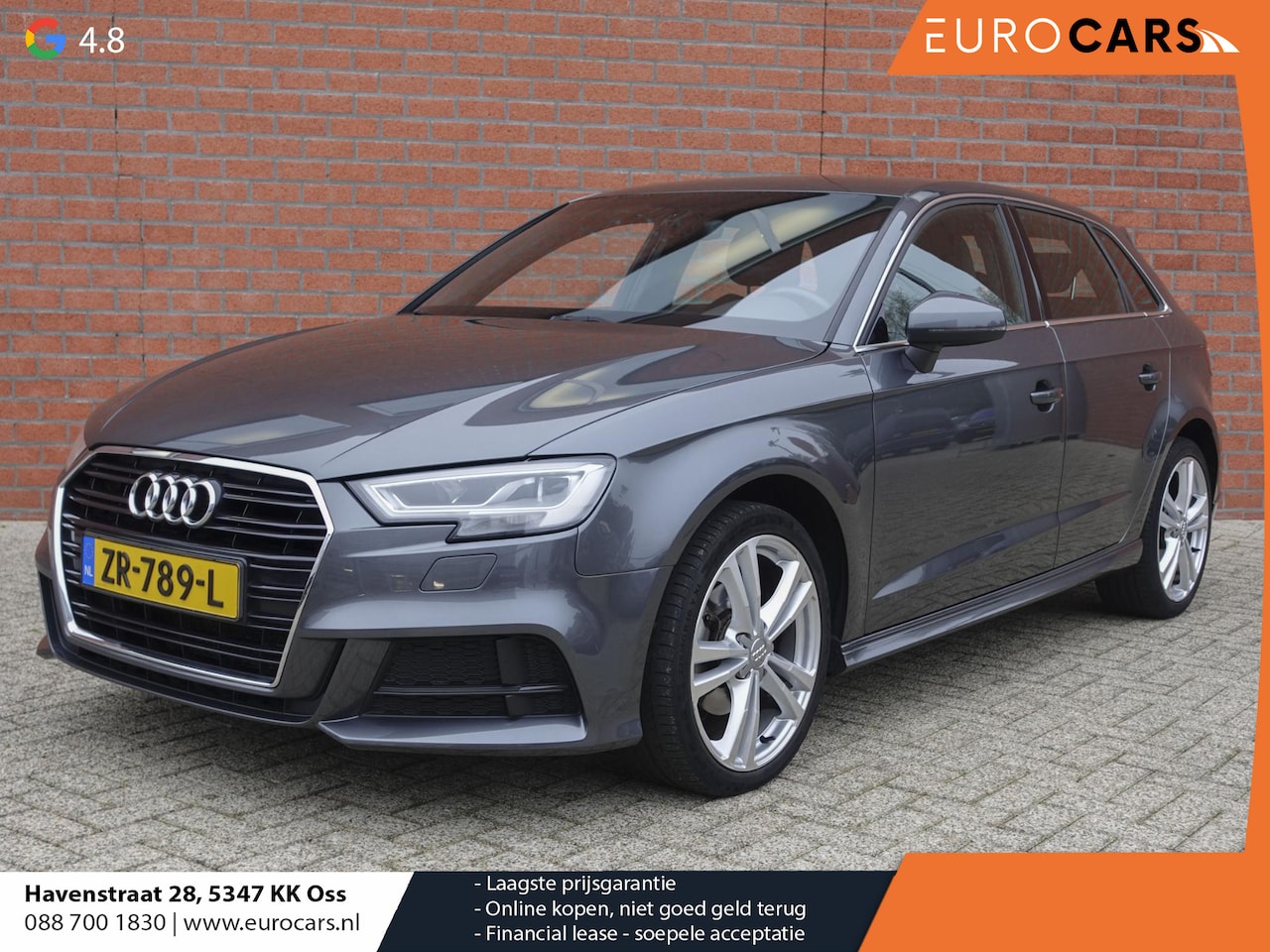 Audi A3 Sportback - 1.5 TFSI CNG Automaat S-Line | Navigatie | Parkeersensoren achter | Cruise Control | Stoel - AutoWereld.nl