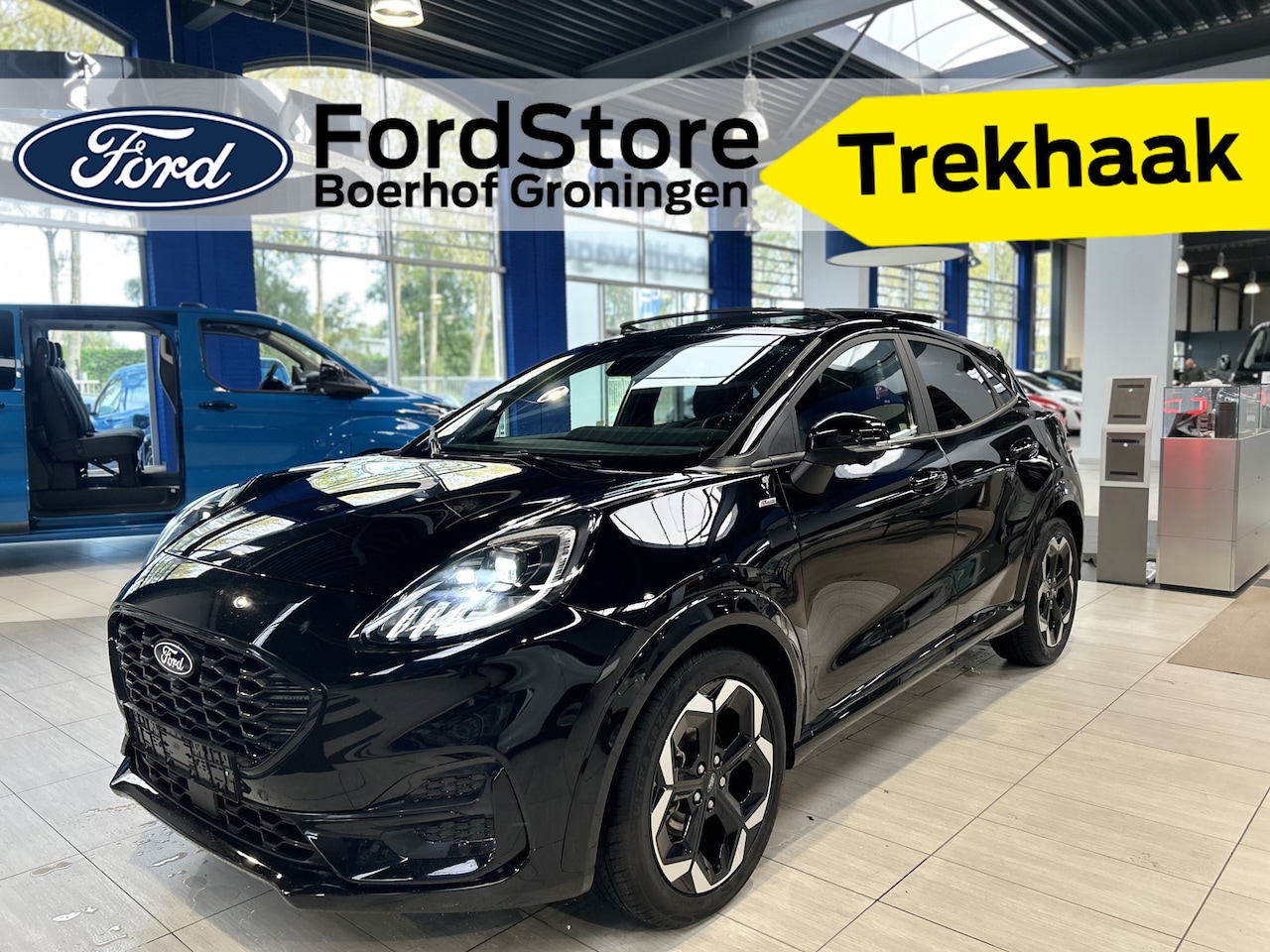 Ford Puma - EcoBoost Hybrid 155 pk ST-Line X | Trekhaak | Winter Pack | Pano | 360° Camera | B&O | Mat - AutoWereld.nl
