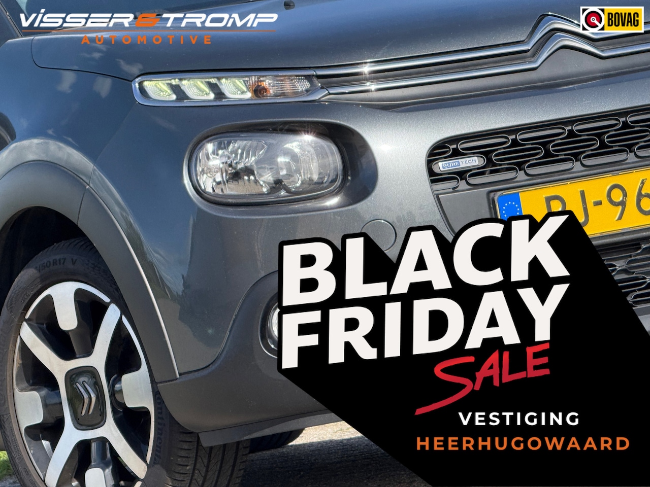 Citroën C3 - 1.2 PureTech Shine - Gris Shark - Clima/Camera/Carplay - AutoWereld.nl