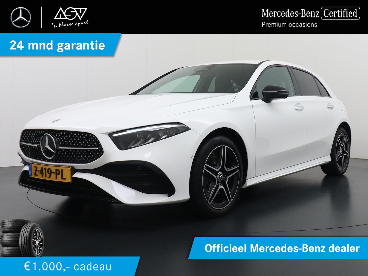 Mercedes-Benz A-klasse - 250 e AMG Line | Trekhaak Wegklapbaar | Sfeerverlichting | Klasse 3 Alarm | Verwarmd Stuur - AutoWereld.nl