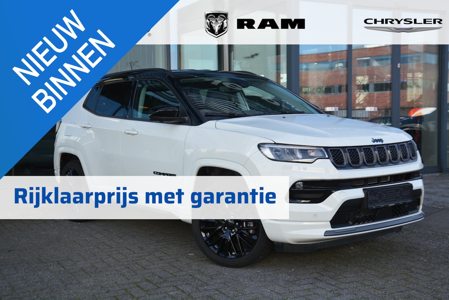 Jeep Compass - 4xe 240 Plug-in Hybrid Electric S | Tech pakket | Memory stoel | Trekhaak | Winter pakket - AutoWereld.nl
