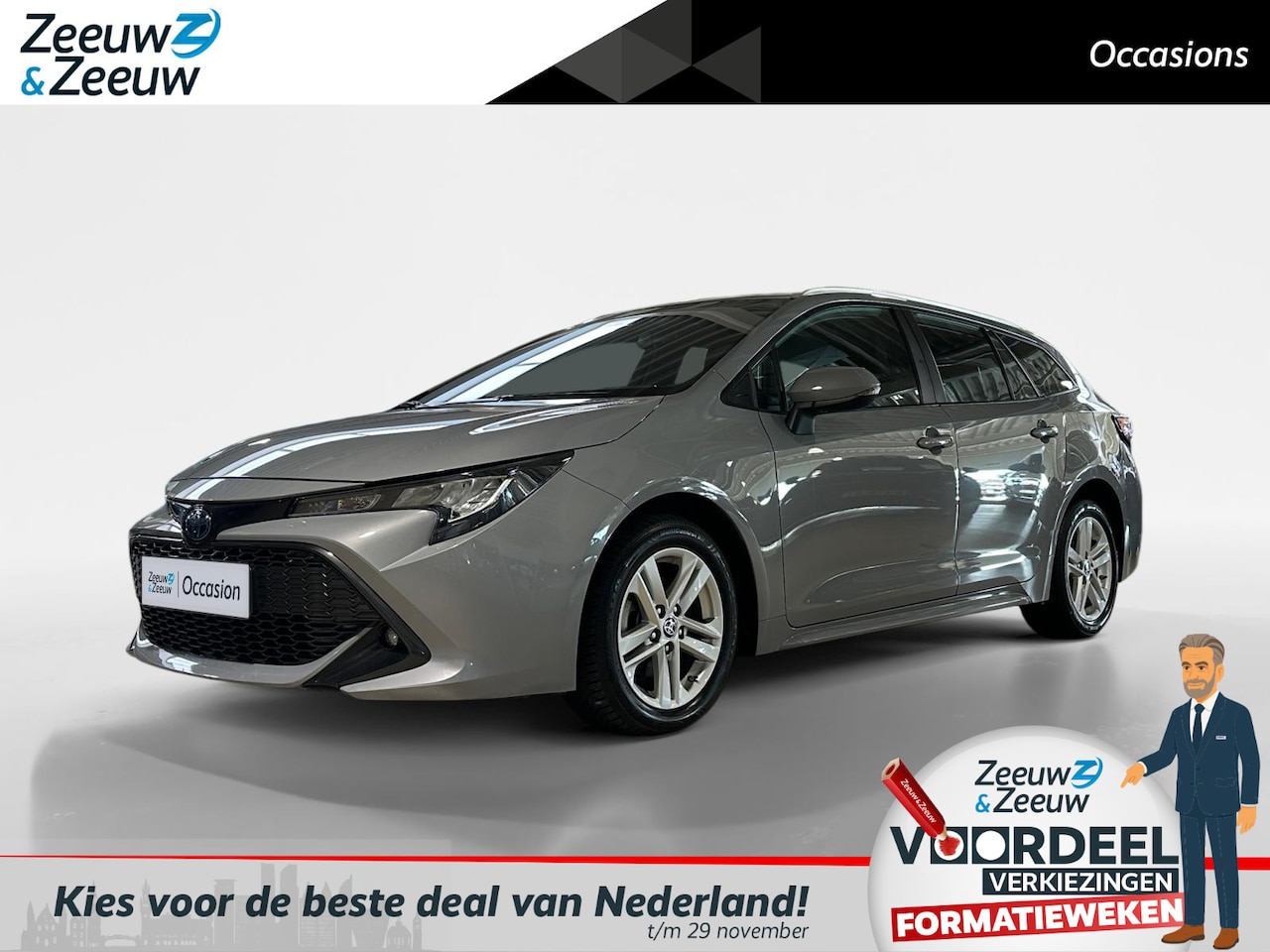 Toyota Corolla Touring Sports - 1.8 Hybrid | Navi | Camera | Climate | Multimedia voorbereiding | Adaptive Cruise Control - AutoWereld.nl