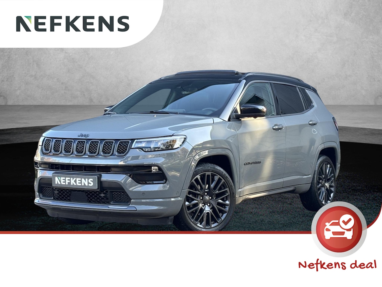 Jeep Compass - 1.3 Turbo 150pk S Automaat | 1ste eigenaar | Panoramadak | Stoelverwarming | Alpine Sound - AutoWereld.nl