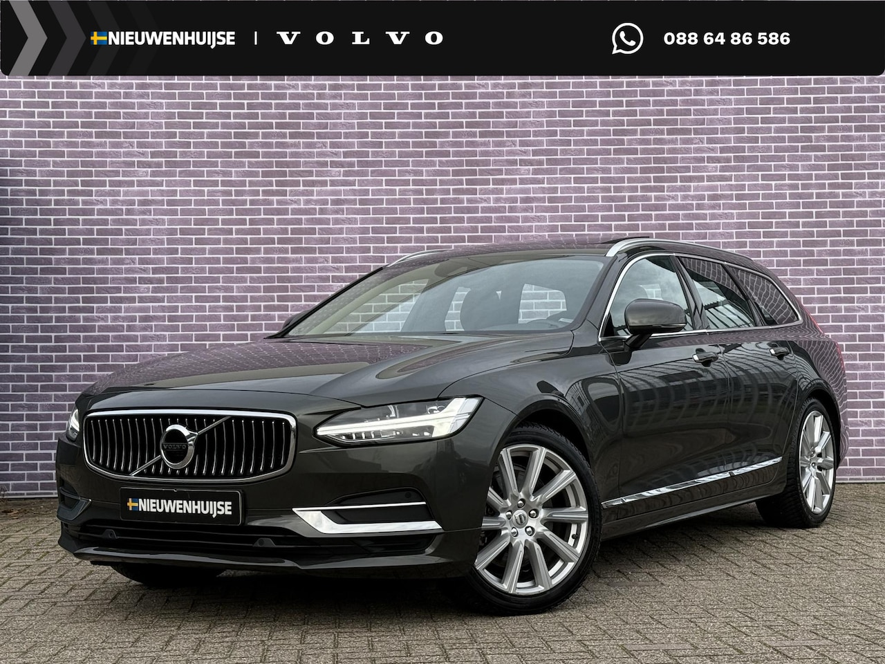 Volvo V90 - 2.0 T4 Business Luxury+ | Trekhaak | Massage | Panorama Schuifdak | stoel + stuurverwarmin - AutoWereld.nl