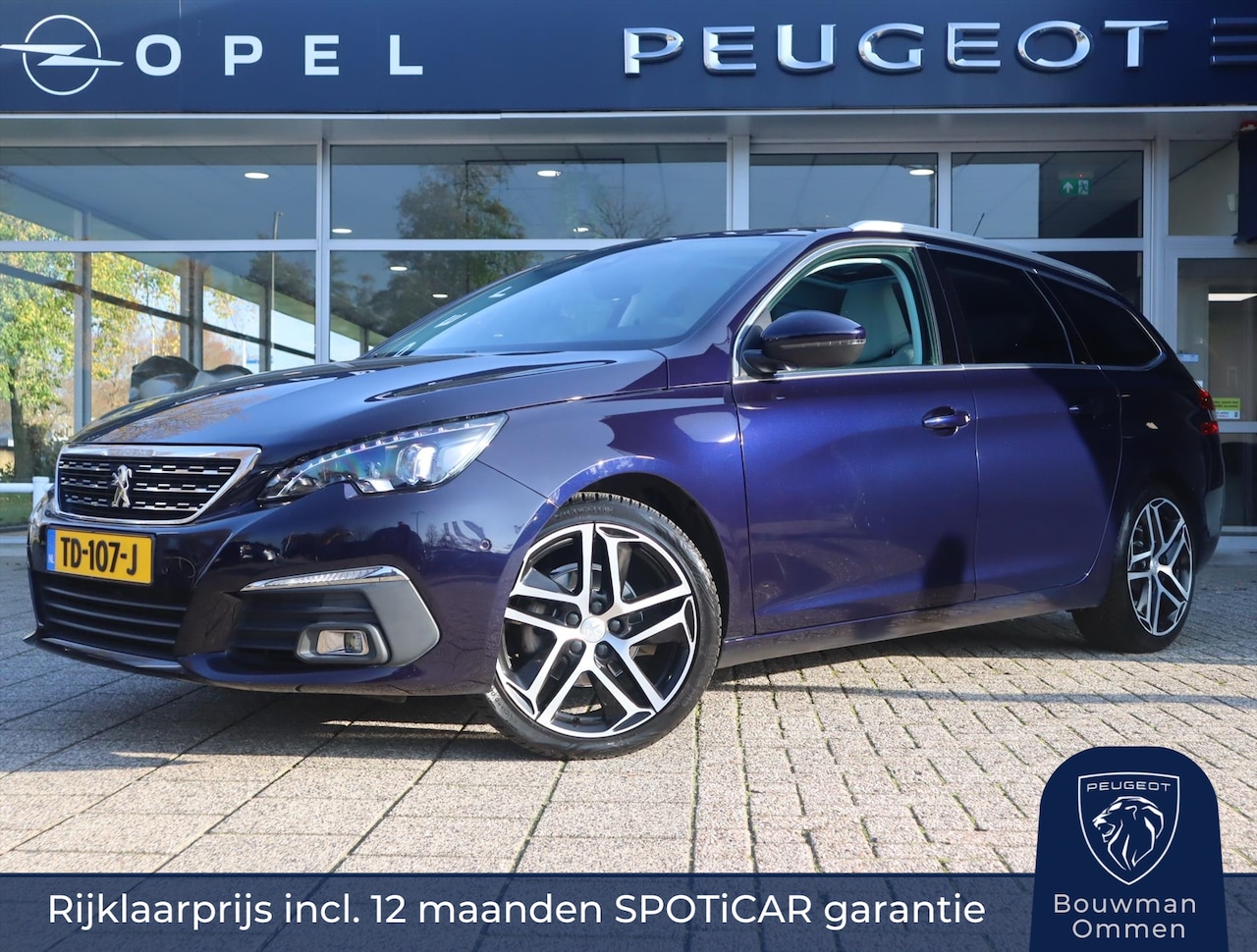 Peugeot 308 SW - Allure PureTech 130PK EAT8 automaat, Rijklaarprijs, Navigatie Lederen bekleding Trekhaak D - AutoWereld.nl