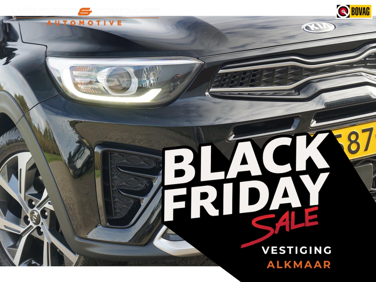 Kia Stonic - 1.0 T-GDi MHEV GT-Line Automaat - AuroraBlack Pearl - Topstaat - AutoWereld.nl