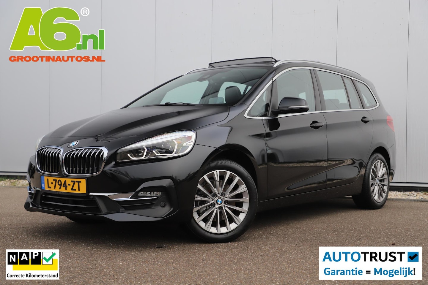 BMW 2-serie Gran Tourer - 218i 7p. High Executive Edition Automaat Panoramadak Leder Sportstoelen 7 Persoons Navigat - AutoWereld.nl