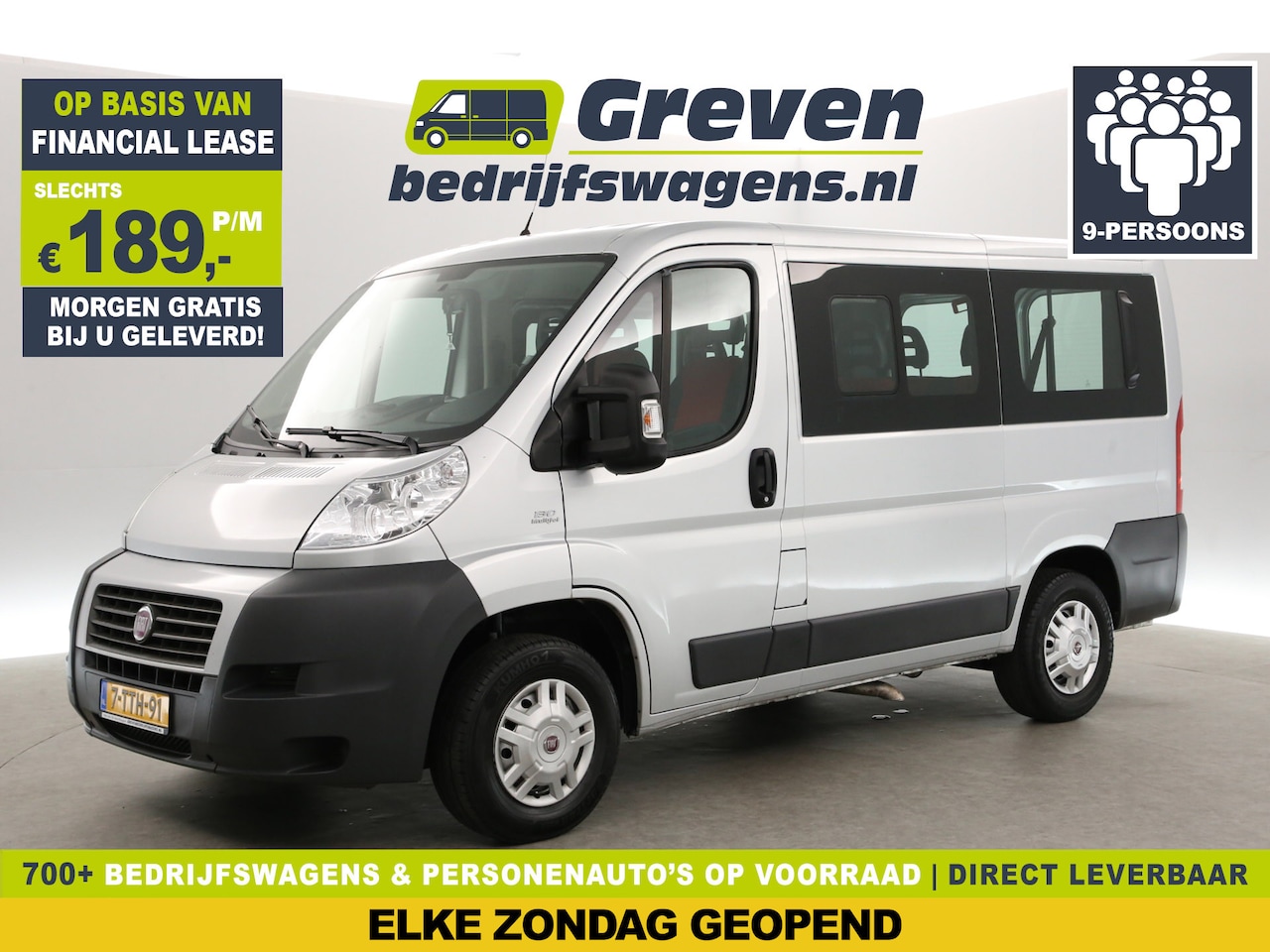 Fiat Ducato - 33 2.3 MultiJet L1H1 | MARGE | 9 Persoons | Airco | Elektrpakket - AutoWereld.nl