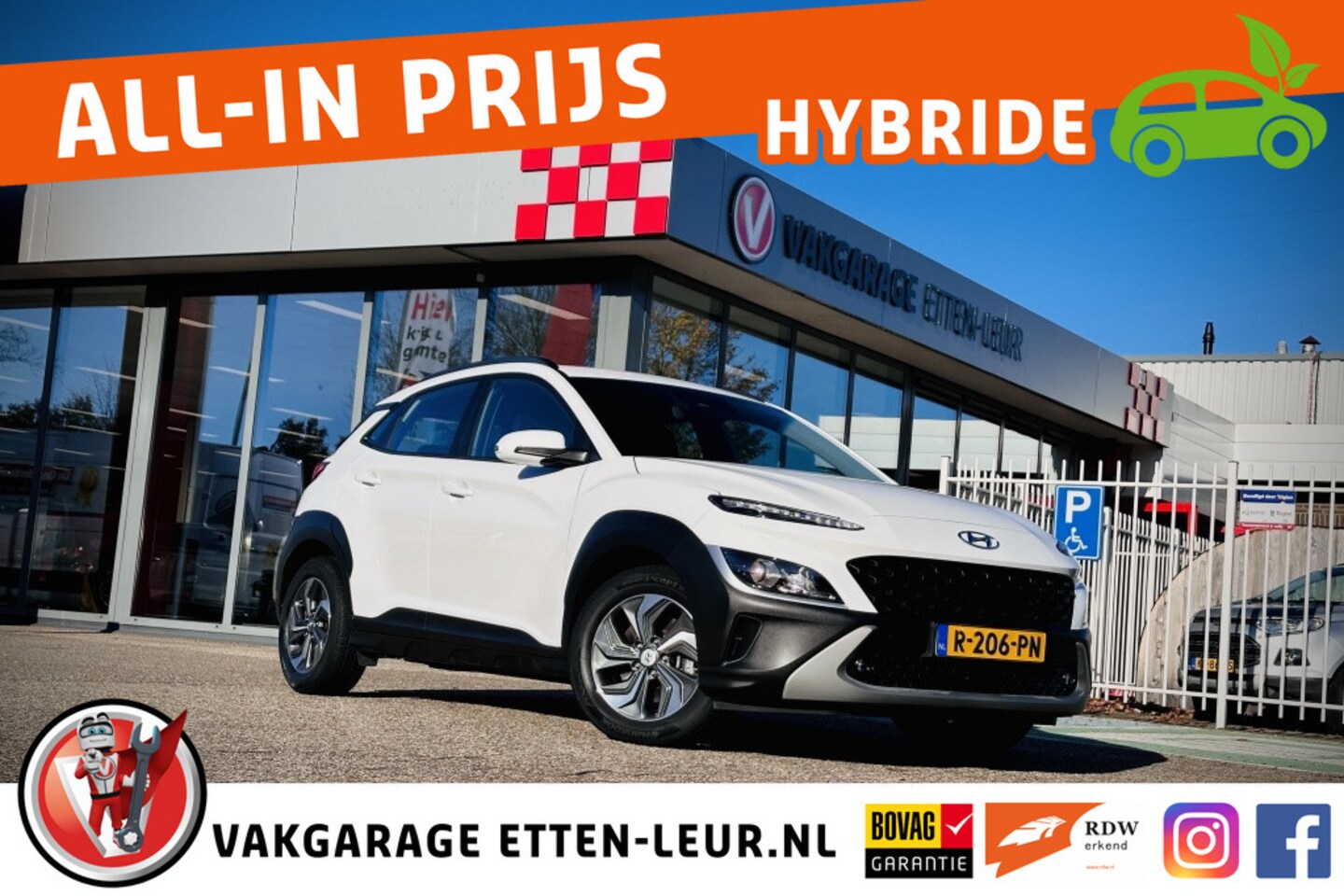 Hyundai Kona - 1.6 GDI HEV Comf Smart | CAMERA | ADAPTIEVE CRUISE | APPLE + AND - AutoWereld.nl