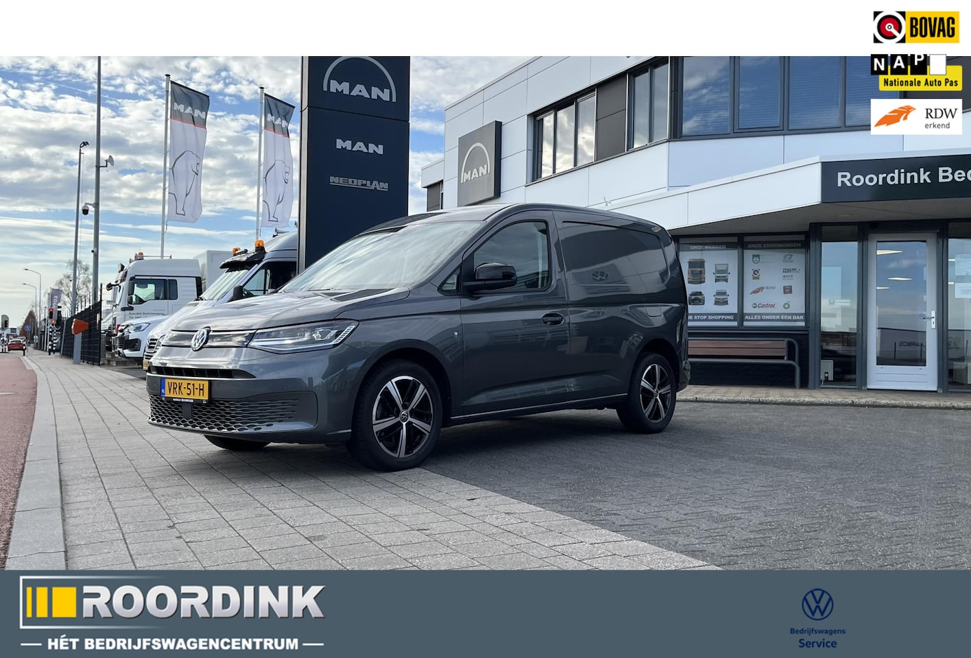 Volkswagen Caddy Cargo - 122 pk DSG automaat - 75 Edition, Leder Diamond, trekhaak, PDC, Camera - AutoWereld.nl
