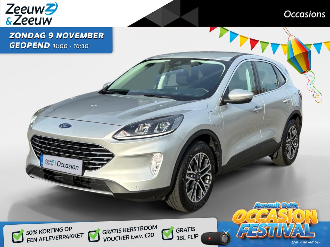 Ford Kuga - 2.5 PHEV Titanium | 1e eigenaar | Camera | Adaptive Cruise Control | Climate Control | Lic - AutoWereld.nl