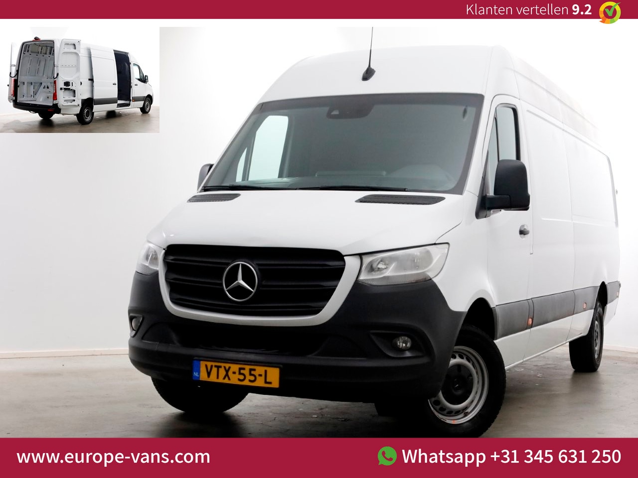 Mercedes-Benz Sprinter - 315 CDI 150pk RWD 9G Automaat L3H2 Maxi Airco/Navi/Camera 03-2023 - AutoWereld.nl