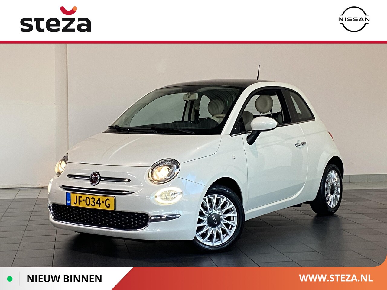 Fiat 500 - 0.9 TwinAir Turbo Lounge | Panoramadak | Lichtmetalen velgen | - AutoWereld.nl