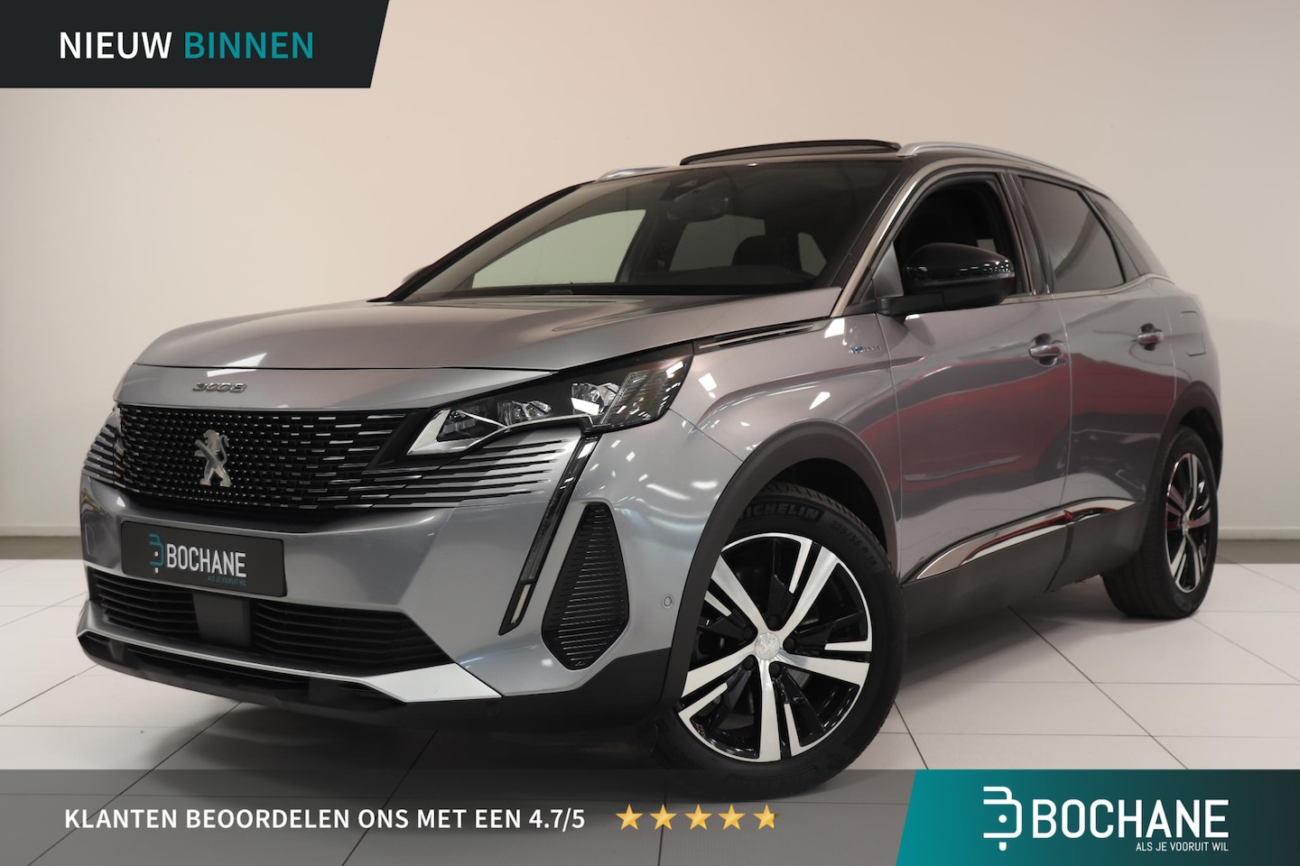 Peugeot 3008 - 1.6 HYbrid4 300 Blue Lease GT | Rondomzicht camera | Adaptieve cruisecontrol | Smartphone - AutoWereld.nl