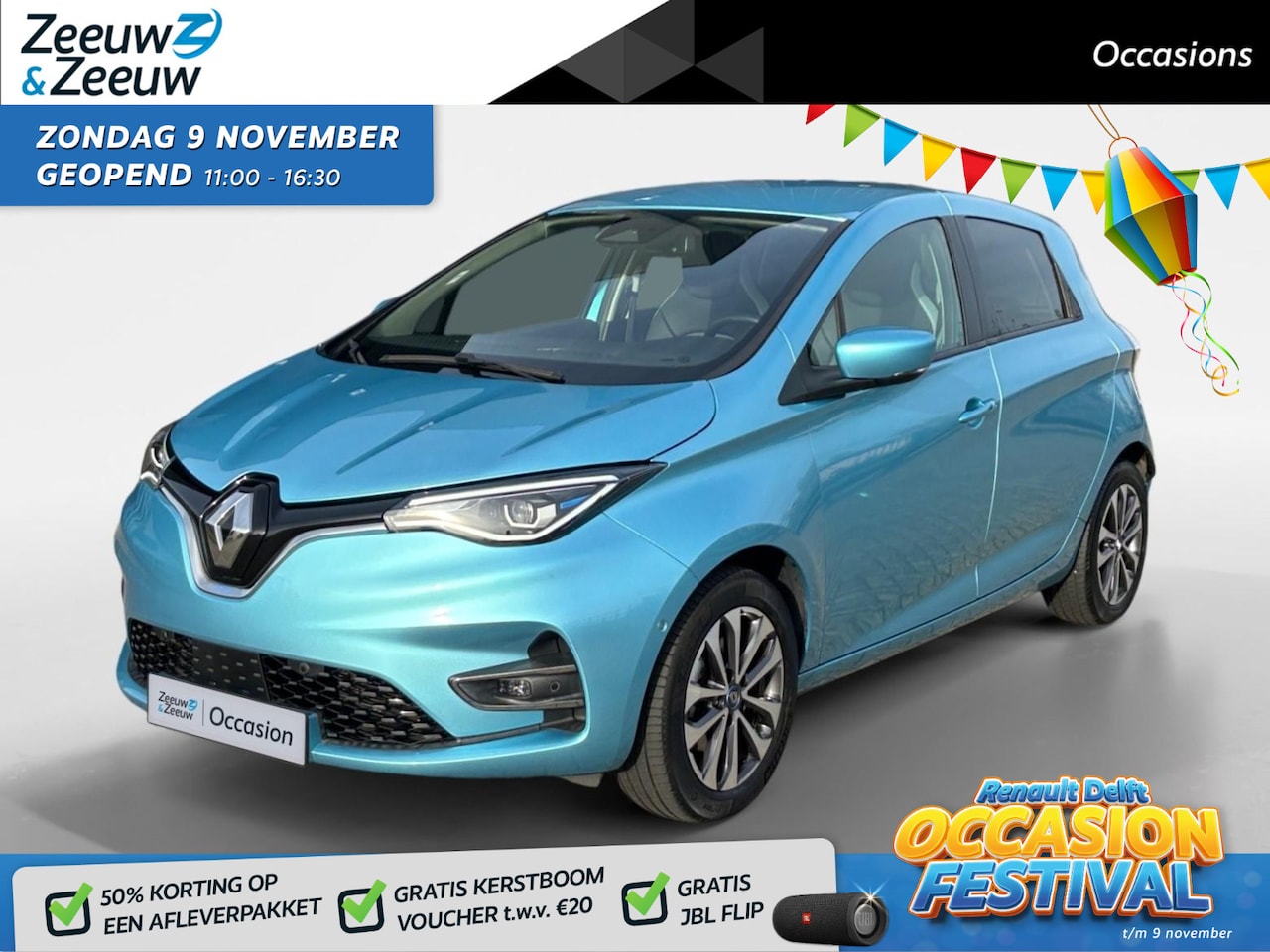 Renault Zoe - R135 Intens 52 kWh Automaat | 1e eigenaar | Navi | Camera | Climate Control | Cruise Contr - AutoWereld.nl