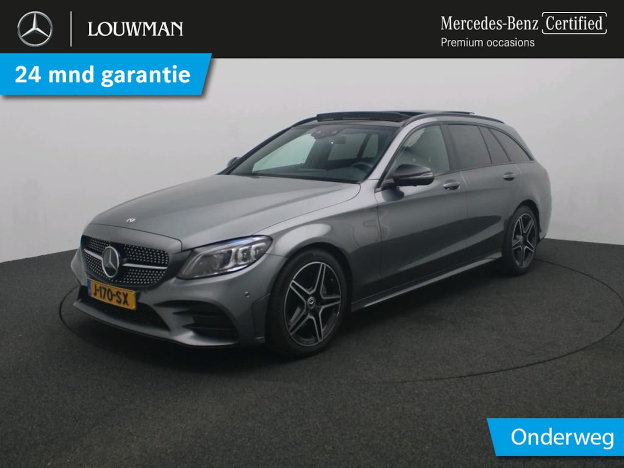 Mercedes-Benz C-klasse Estate - 200 Business Solution AMG AMG Line | Night Pakket | Panorama Schuif-Kanteldak | Trekhaak | - AutoWereld.nl