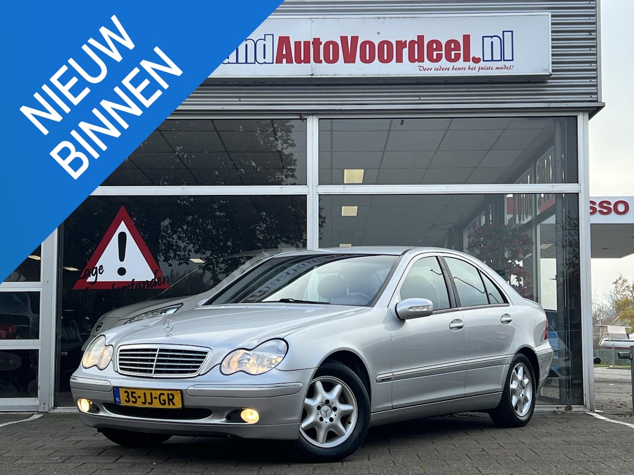Mercedes-Benz C-klasse - 180 Elegance Automaat / 113.600 KM! / Leder / Clima / Cruise / 2002 - AutoWereld.nl