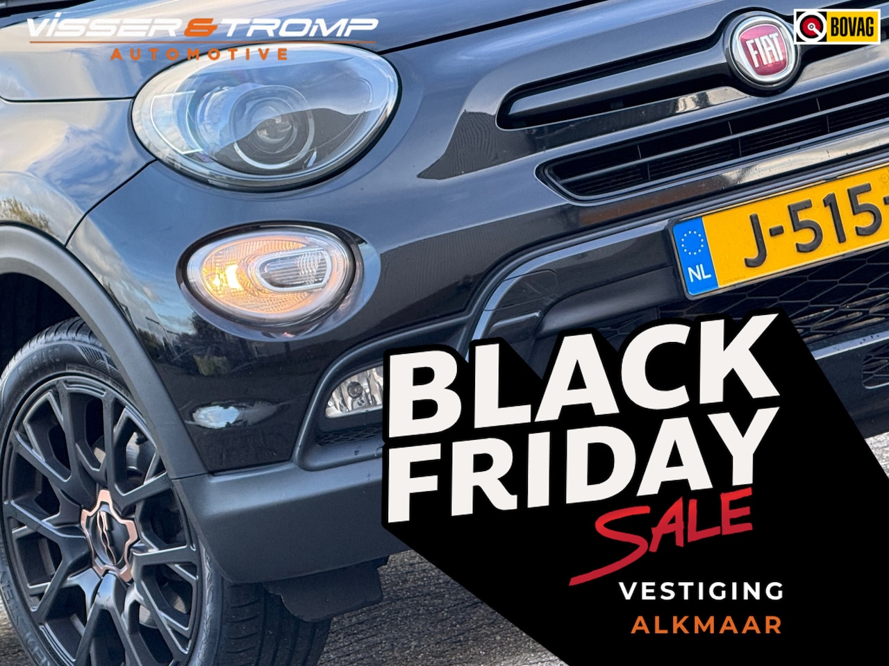 Fiat 500 X Cross - 1.4 Turbo MultiAir S-Design Cross - Nero Black - Panorama/Carplay/Camera - AutoWereld.nl