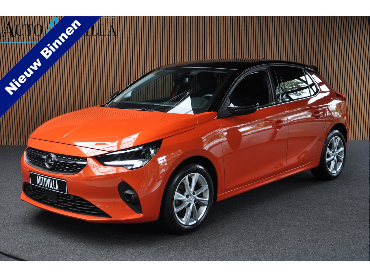 Opel Corsa - 1.2 Aut. Leer Navi PDC Camera ACC Stuurverwarming LM velgen Climate Carplay Stoelverwarmi - AutoWereld.nl