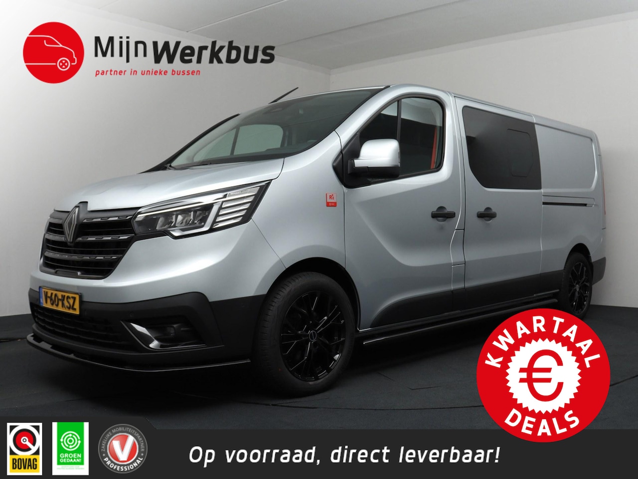 Renault Trafic - 2.0 Blue dCi EDC 170 pk T29 L2H1 Extra DC BLACK EDITION | Automaat | 2x Schuif | Navigatie - AutoWereld.nl