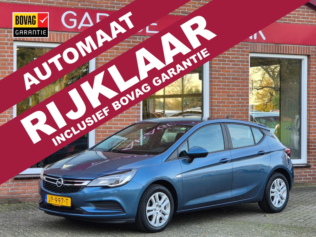 Opel Astra - 1.4 Edition 150PK 5drs AUTOMAAT airco, cruise, navi, carplay, pdc, stoelverw, trekhaak RIJ - AutoWereld.nl