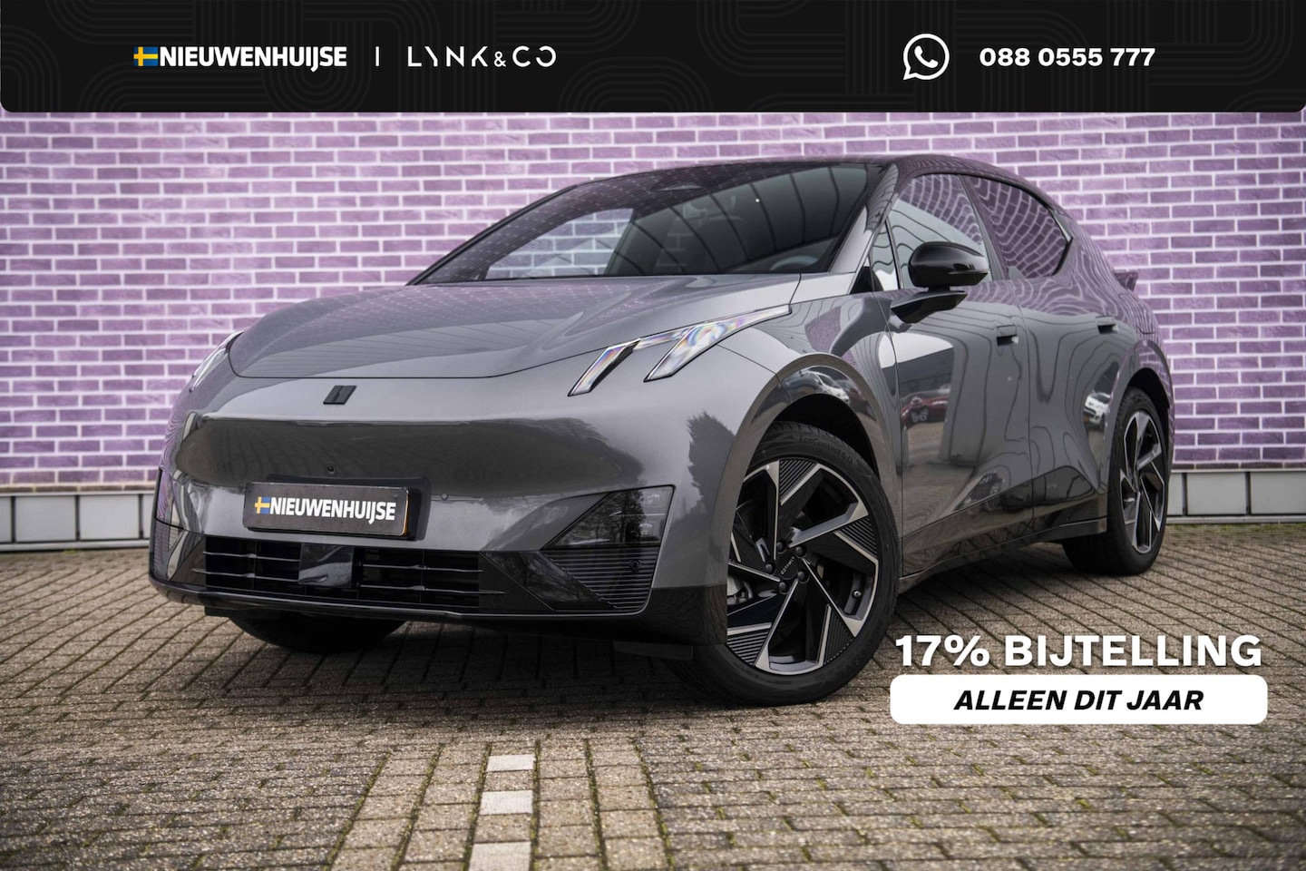 Lynk & Co 02 - More 66 kWh LAGE BIJTELLING!! | LAGE BIJTELLING!! | UIT VOORRAAD LEVERBAAR  | HIGH GREY GR - AutoWereld.nl